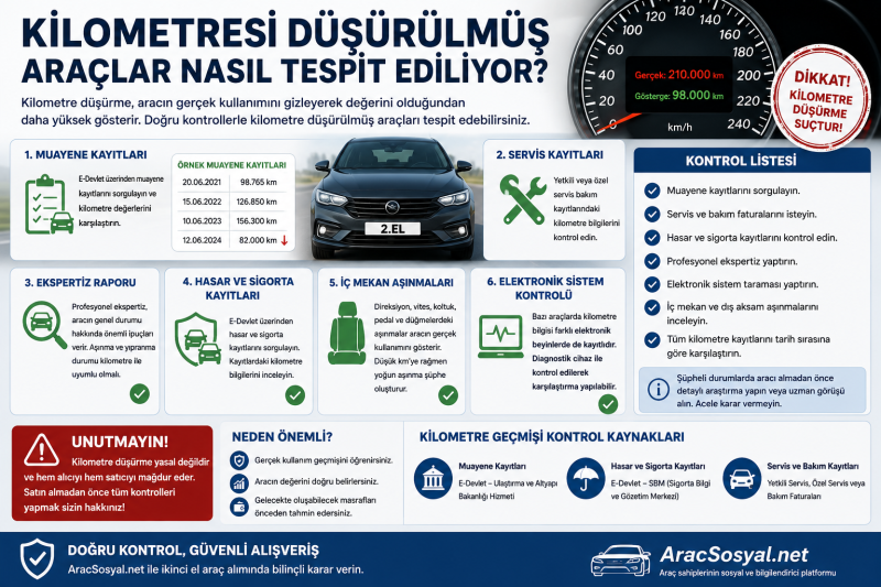 Kilometresi Düşürülmüş Araçlar Nasıl Tespit Ediliyor?